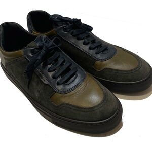 10 / Fratelli rossetti Men's Leather and Suede Men's navy and Olive